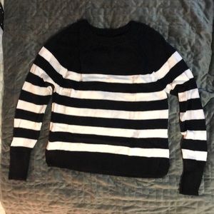 Banana Republic Black with White Stripes Sweater